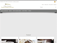 Tablet Screenshot of chiclinen.co.za
